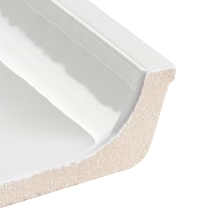 Park Hill White 4x8 Polished Porcelain Cove Base