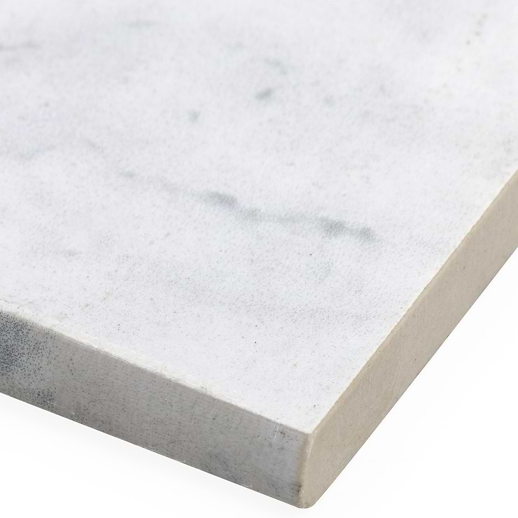 Marble Tech Bianco Gioia 3x24 Matte Porcelain Bullnose