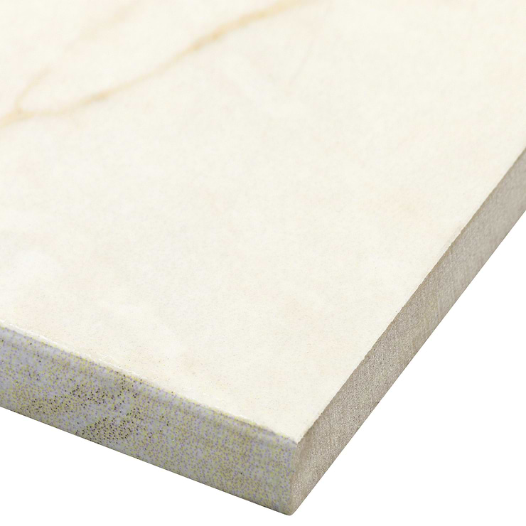 Marble Tech Crema Avorio 3x24 Polished Porcelain Bullnose