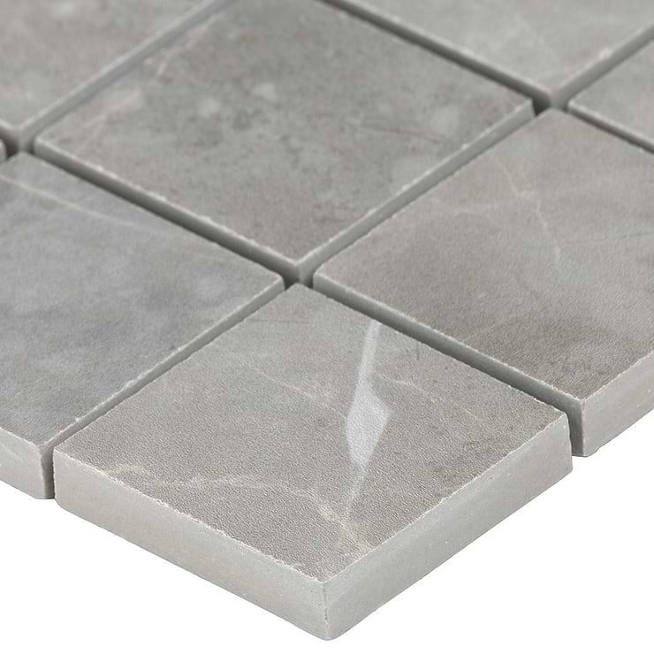 Marble Tech Grigio Imperiale 2x2 Matte Marble Look Porcelain Mosaic Tile