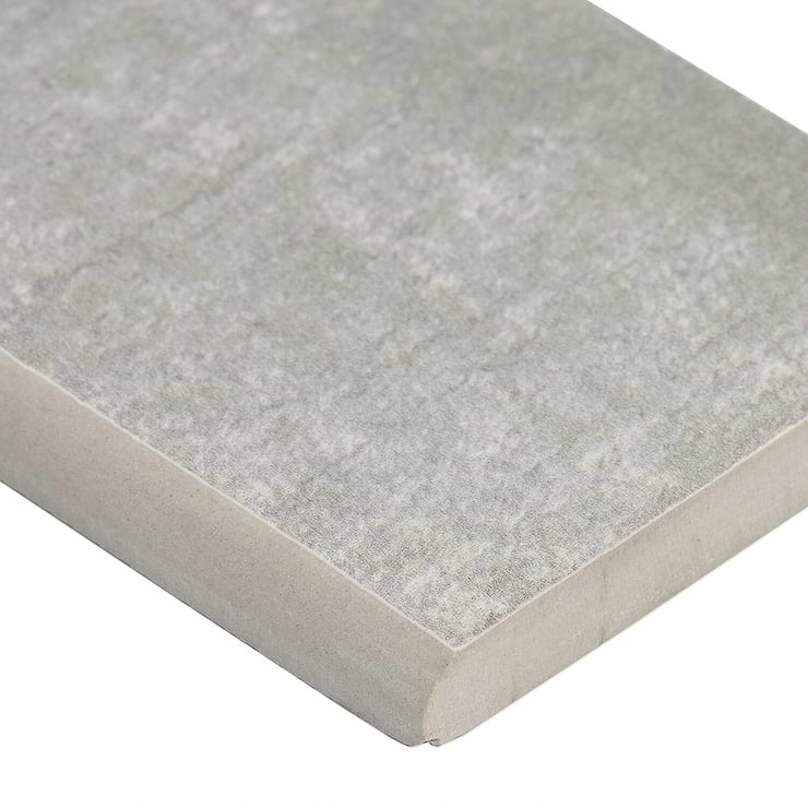 Basic Cement Ash 3x24 Porcelain Bullnose 