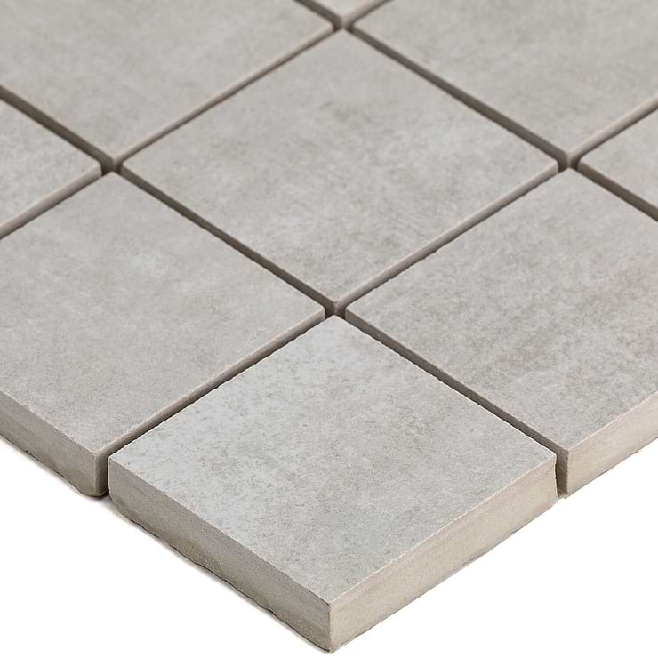 Basic Cement Silver 2x2 Matte Porcelain Mosaic Tile