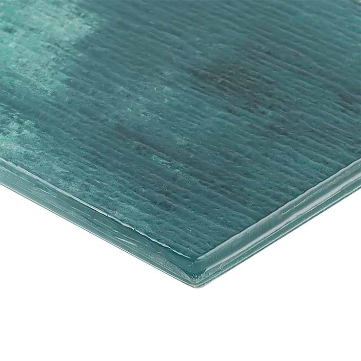 Veda Aqua 4x9 Polished Glass Tile