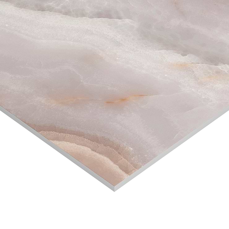 Jewel Onyx Coral Pink 24x48 Polished Porcelain Tile