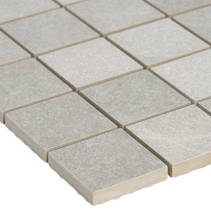 Fordham Grigio 2x2 Gray Matte Porcelain Mosaic for Floor and Wall