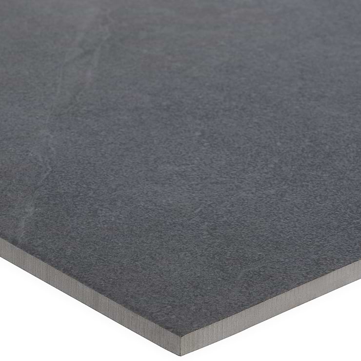 Fordham Nero 12x24 Black Matte Porcelain Floor and Wall Tile