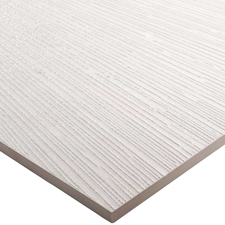 Twilight White Alfa 12x48 Metal Look Porcelain Tile