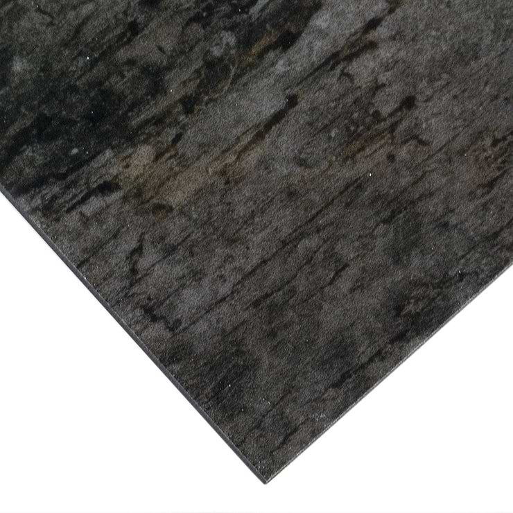 DuJour Charcoal Gray 8x48 Polished Porcelain Wood Look Tile