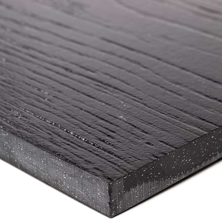 Skoven Nero 8x36 Black Matte Porcelain Wood Look Tile