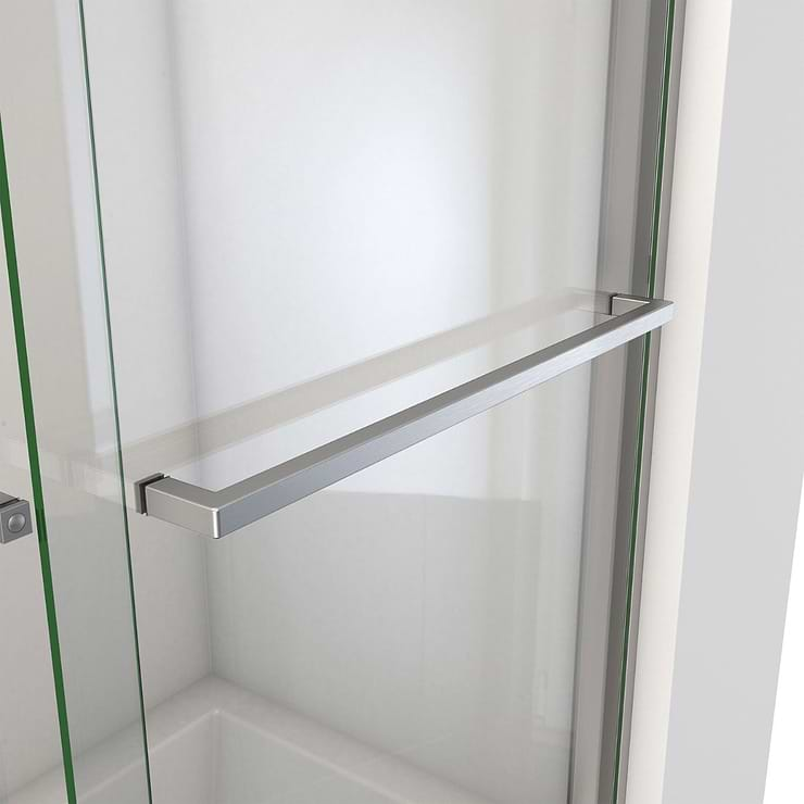 DreamLine Essence-H 60x60" Reversible Sliding Bathtub Door with Clear Glass in Brushed Nickel