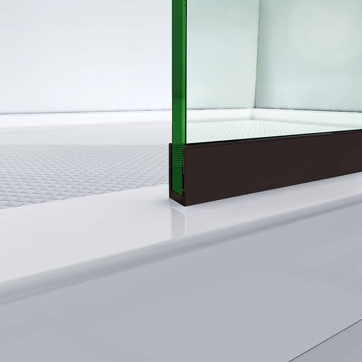 DreamLine Linea 30x72" Reversible Shower Screen with Clear Glass in  Oil Rubbed Bronze