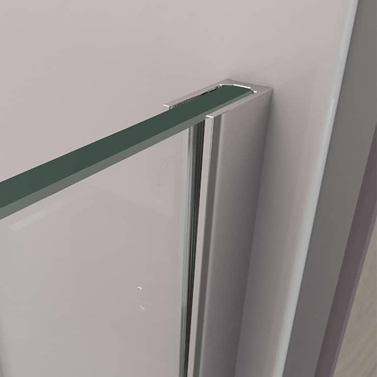 DreamLine Linea 30x72" Reversible Shower Screen with Clear Glass in  Chrome