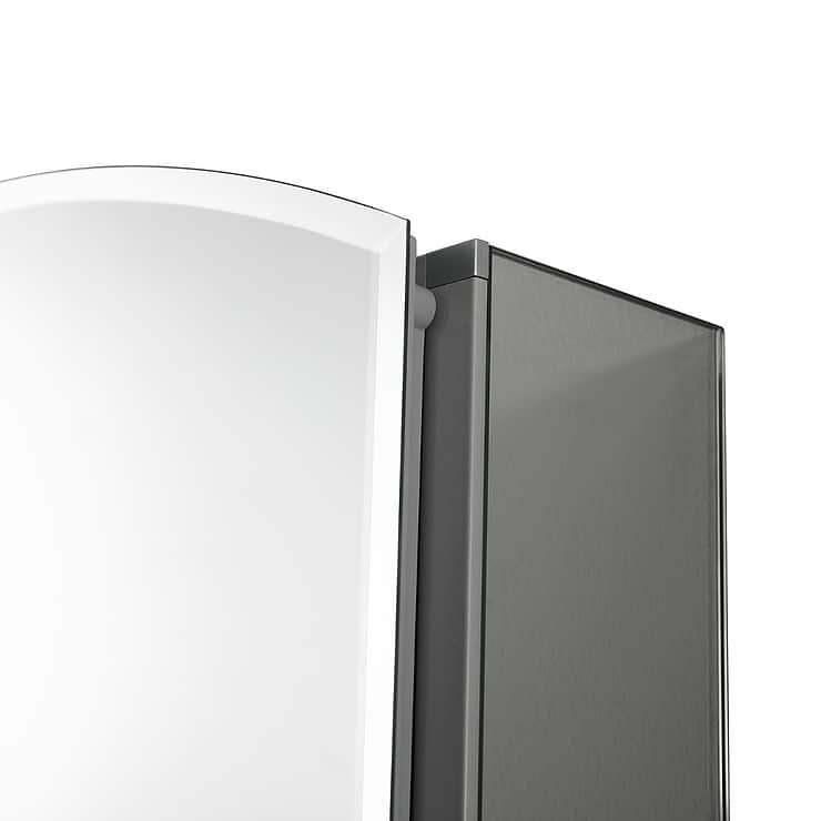 Vita Beveled 20x31" Arched Recessed or Wall Mounted Medicine Cabinet with Mirror