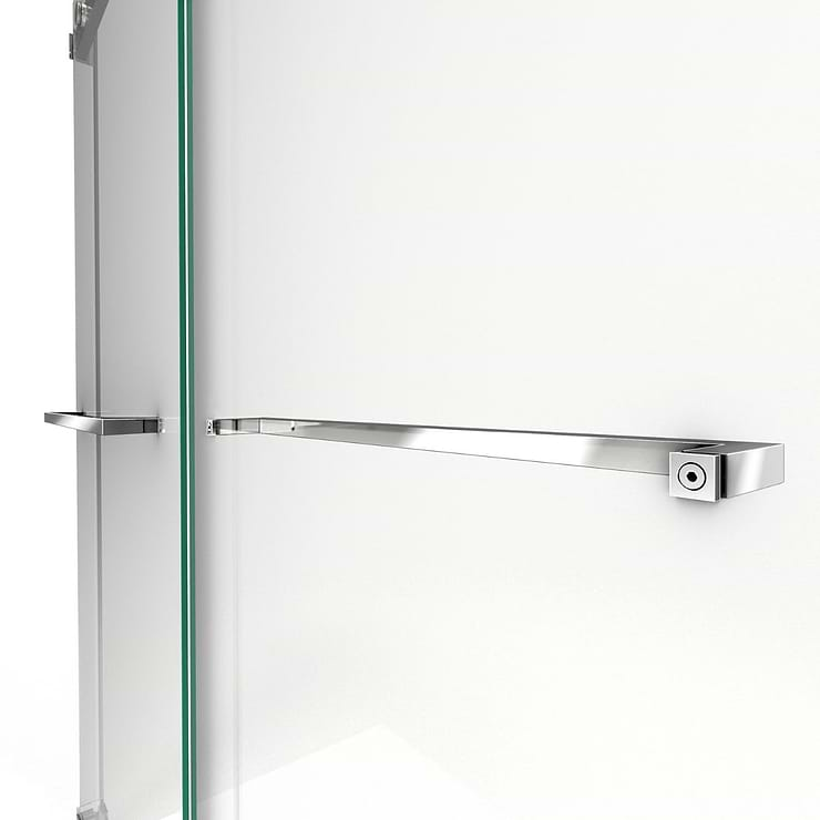 DreamLine Essence-H 48x76" Reversible Sliding Shower Alcove Door with Clear Glass in Chrome