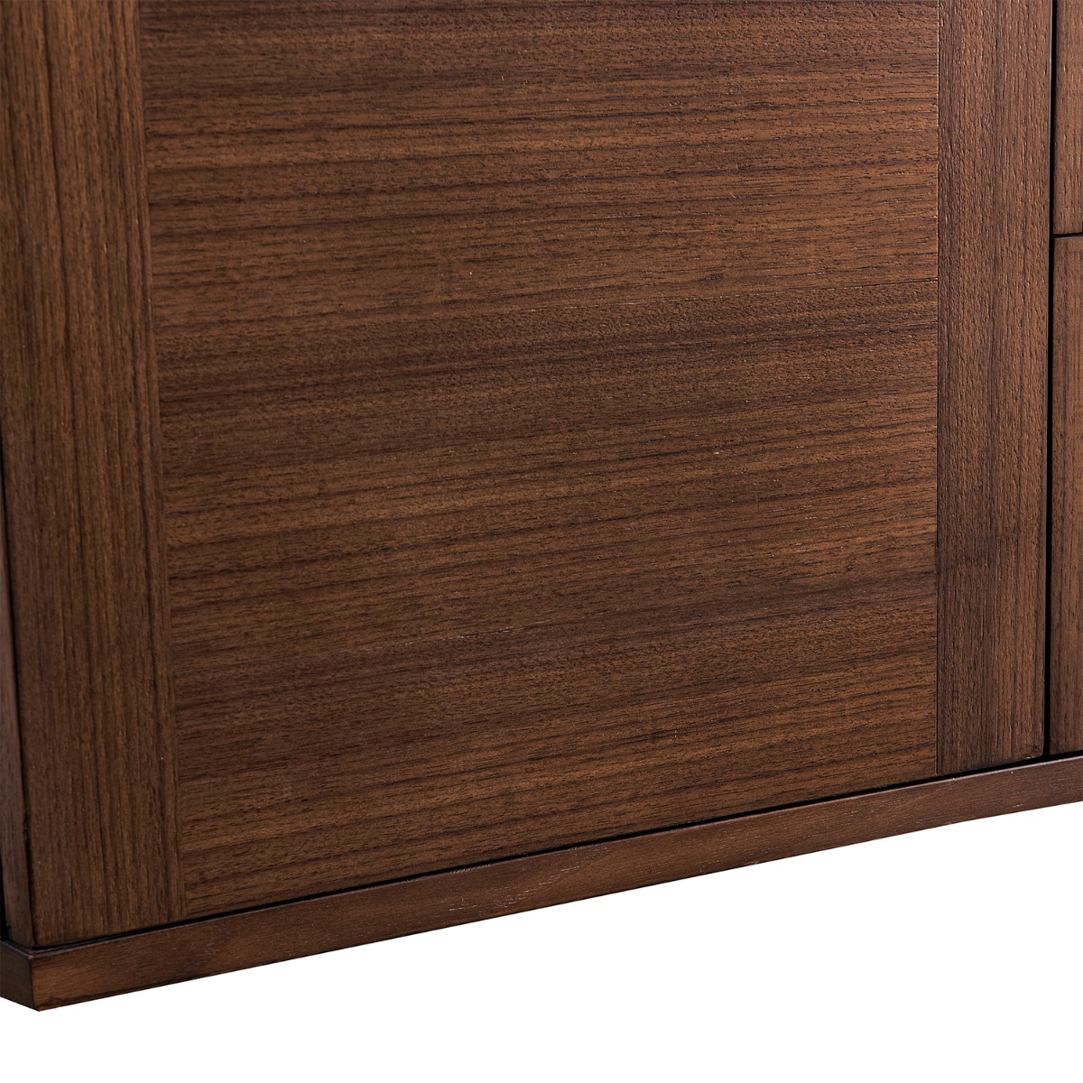 James Martin Vanities Amberly Mid-Century Walnut 72" Double Vanity with Eternal Serena Quartz Top