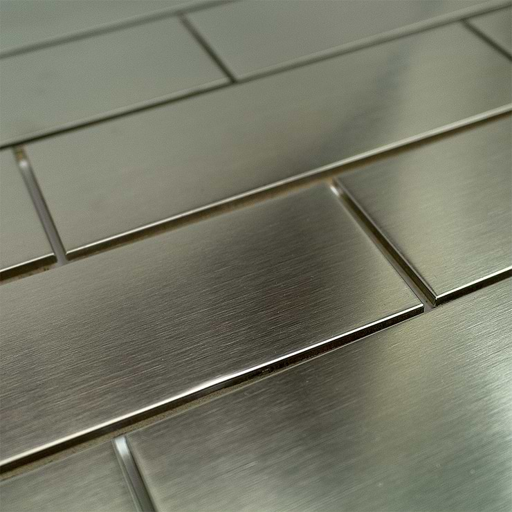 Stainless Steel 2" X 6" Metal Tiles