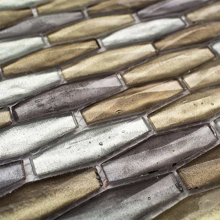 Apex Silver Dawn Glass Tiles