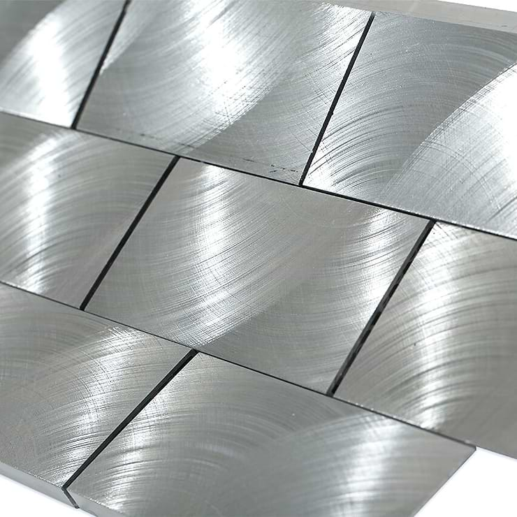 Industrial Silver 2x4 Aluminum Tile