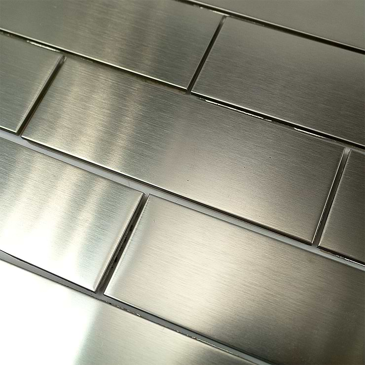 Stainless Steel 2" X 6" Metal Tiles