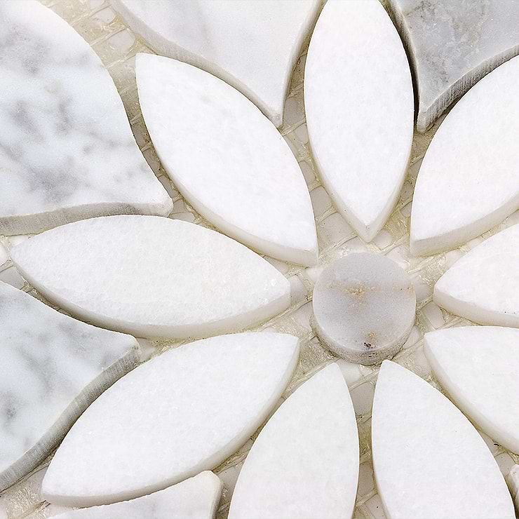 Wildflower Winds Breath Marble Tile 