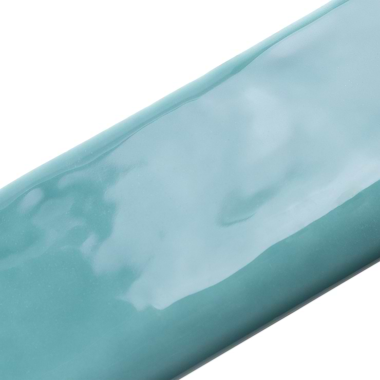 Seaport Aquamarine 2x10 Polished Ceramic Bullnose