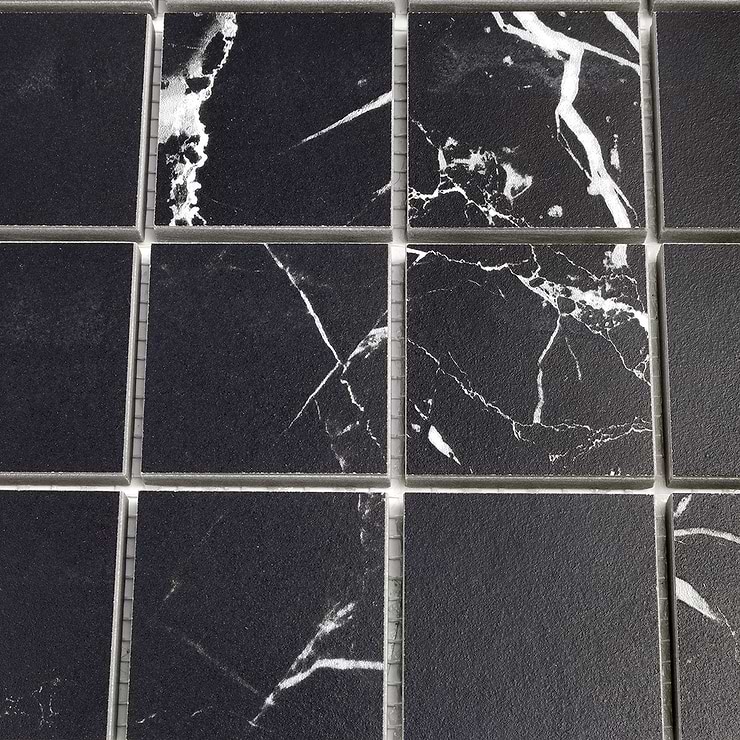 Marble Tech Port Laurent 2x2 Matte Marble Look Porcelain Mosaic Tile