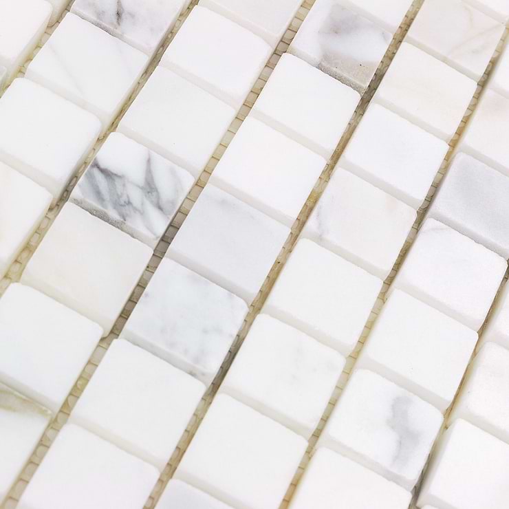 Calacatta 3/4x3/4 Squares Polished Marble Tile 