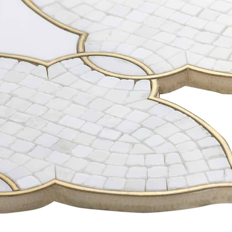 Duchess Lena Marble & Brass Tile