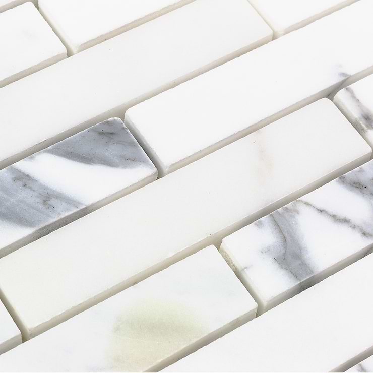 Calacatta Big Brick Marble Tile
