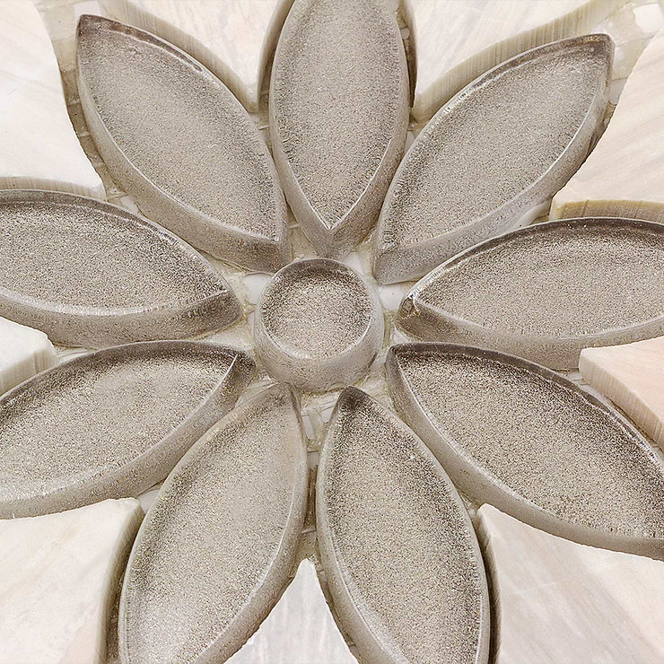 Wildflower Pale Oak Marble Tile