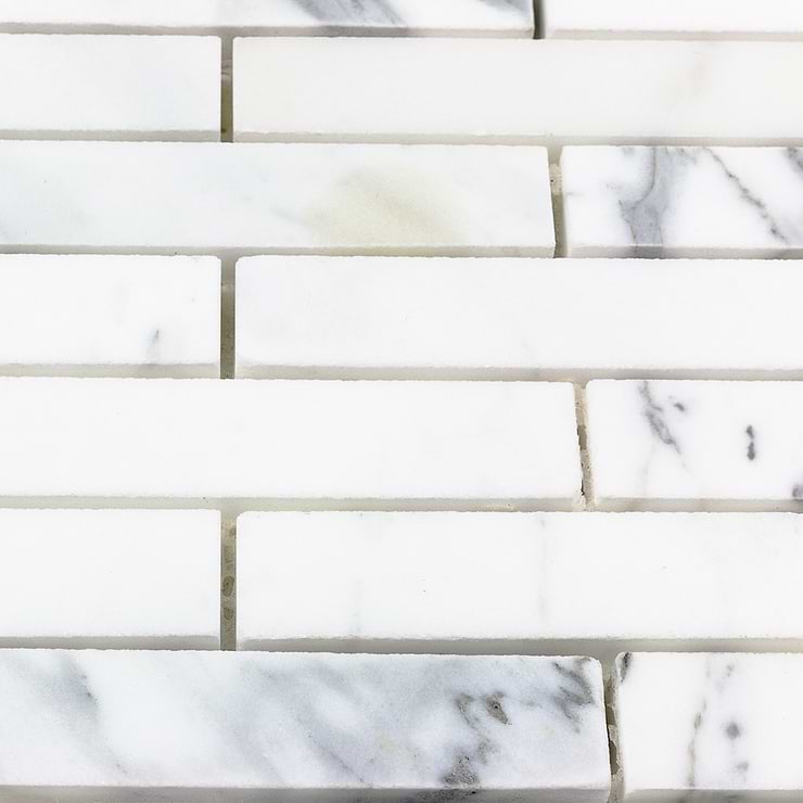 Calacatta Big Brick Marble Tile