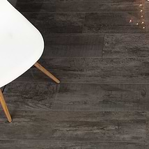 DuJour Charcoal Gray 8x48 Polished Porcelain Wood Look Tile