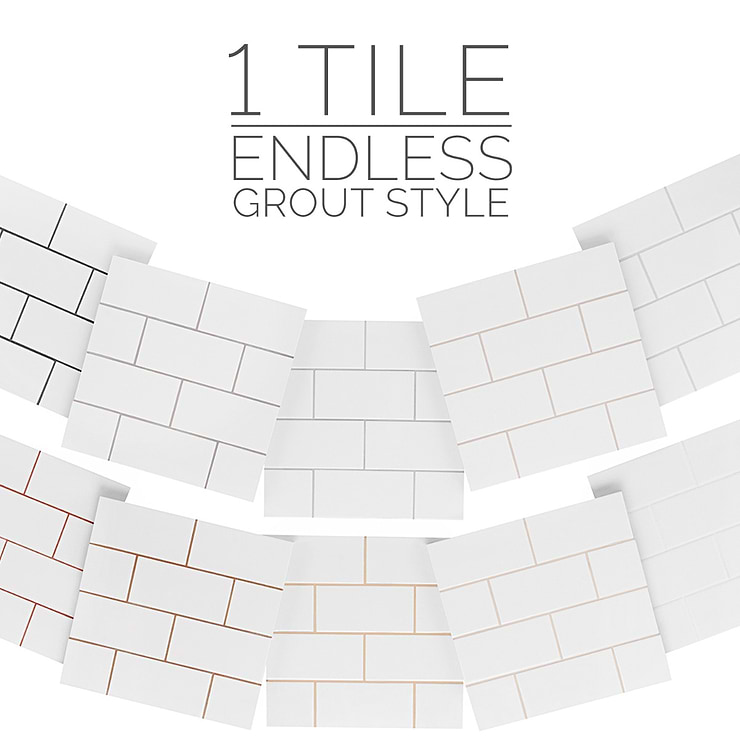 Basic White 3x6 Polished Ceramic Subway Wall Tile