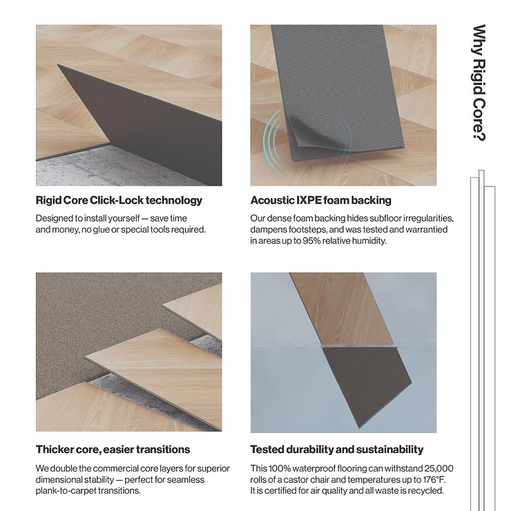 Stacy Garcia Fleetwood Chevron Dolphin Rigid Core Click 12x48 Luxury Vinyl Plank Flooring