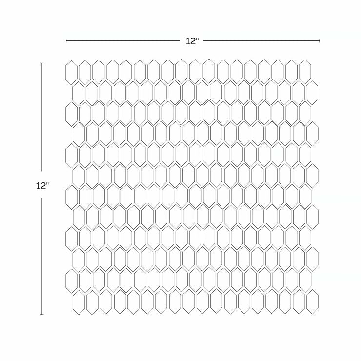 Flicker Gold 1/4" x 1" Polished Glass Mosaic Tile