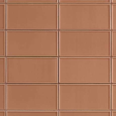 Stacy Garcia Maddox Frame Terracota Orange 4x8 Matte Ceramic Subway Wall Tile
