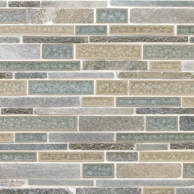 Decorative Marble + Glass Tile for Backsplash