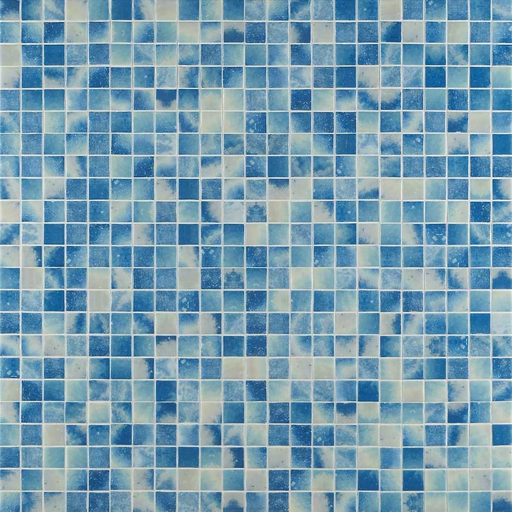 Swim Bluestone 2x2 Polished Glass Mosaic Tile