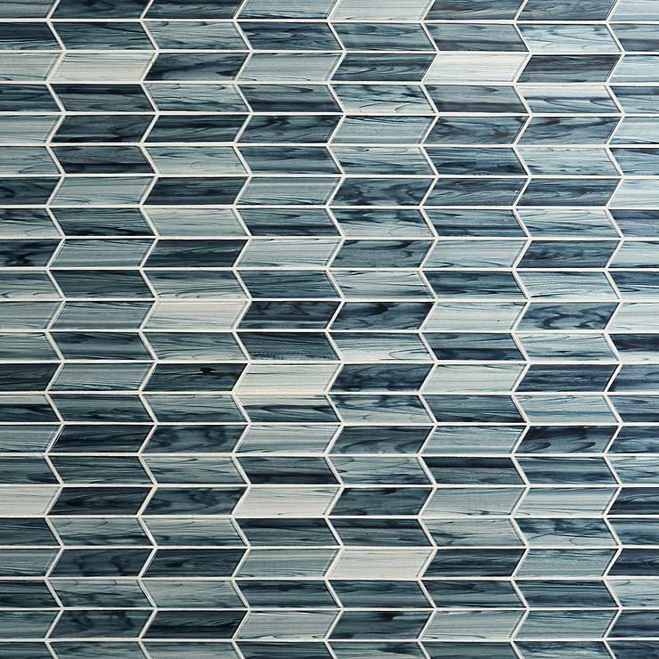 Maya Chevron Dusk Mosaic Tile