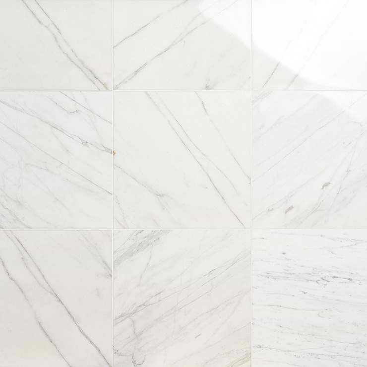 Calacatta Select 18x18 Polished Marble Tile
