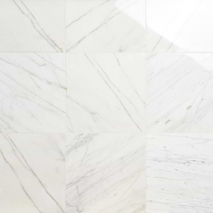 Calacatta Select 18x18 Polished Marble Tile