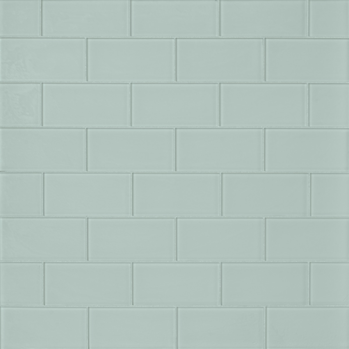 Loft Seafoam 3x6 Frosted Glass Subway Wall Tile 