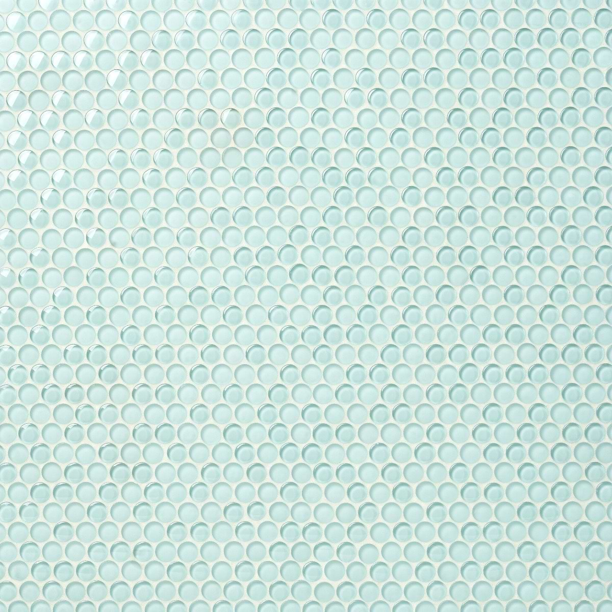 Loft Adriatic Mist 3/4" Penny Round Glass Tile