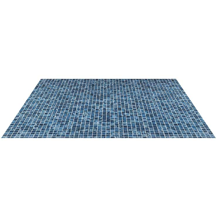 Swim Bali Blue 1x1 Glossy Glass Mosaic Tile