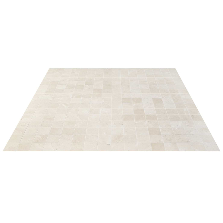 Crema Marfil Beige 3x3 Honed Mosaic Tile