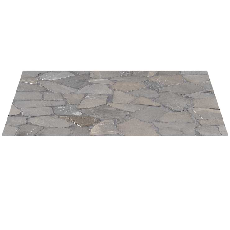 Nature Flagstone Jumbo Java Gray Honed Marble Mosaic Tile