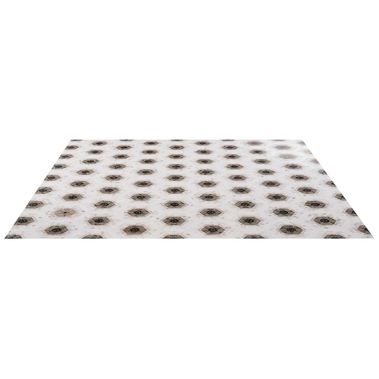 Ako Saint Laurent Brown 6" Hexagon Marble Micro Mosaic Tile