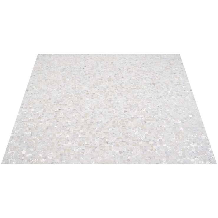 Mother of Pearl LPS Beige Small Squares Seamless Peel & Stick Self Adhesive Polished Pearl Shell Mosaic Tile