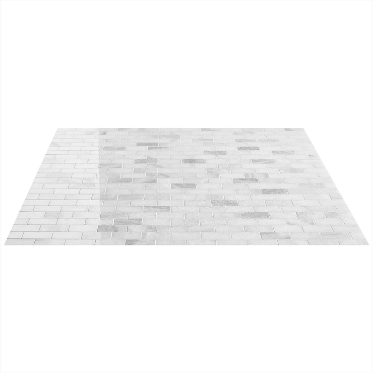 Biarritz White 1x2 Polished Marble Mosaic