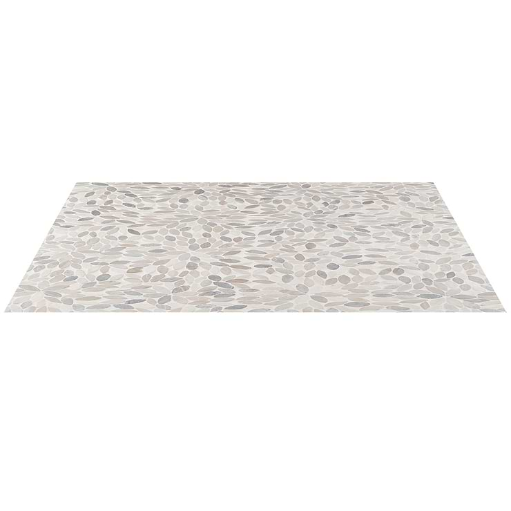 Nature Flower Lombok Beige Pebble Honed Mosaic Tile